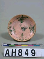 藏品(墨綠花鳥小碟)的圖片